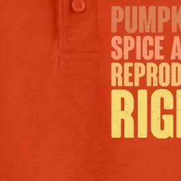 Pumpkin Spice And Reproductive Rights Dry Zone Grid Performance Polo