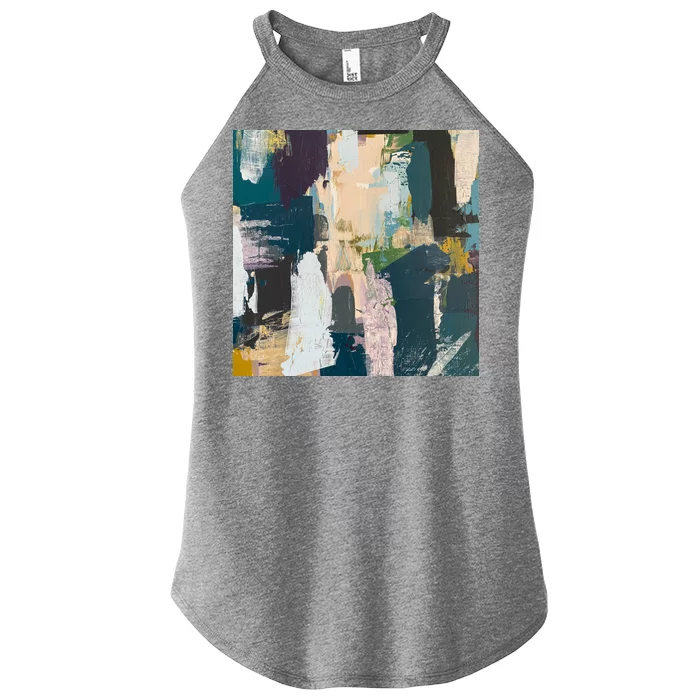 Paint Splatter Art Pattern Women’s Perfect Tri Rocker Tank