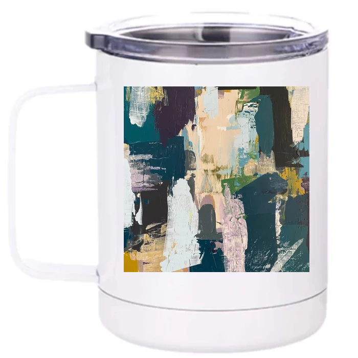 Paint Splatter Art Pattern Front & Back 12oz Stainless Steel Tumbler Cup