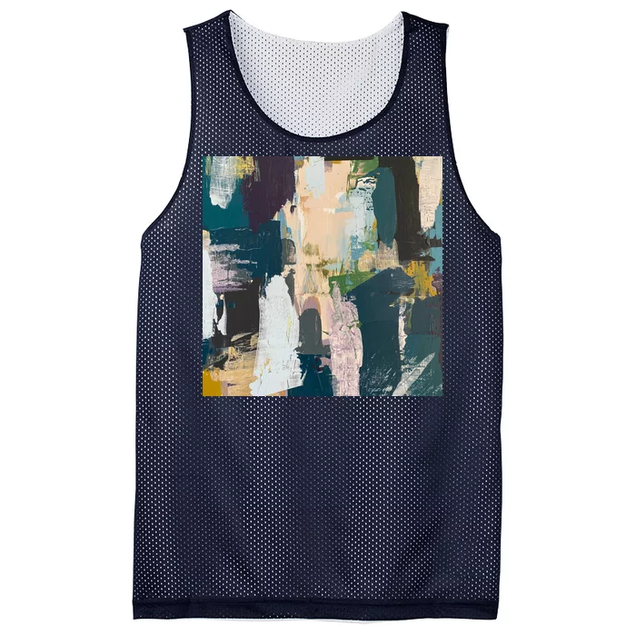 Paint Splatter Art Pattern Mesh Reversible Basketball Jersey Tank