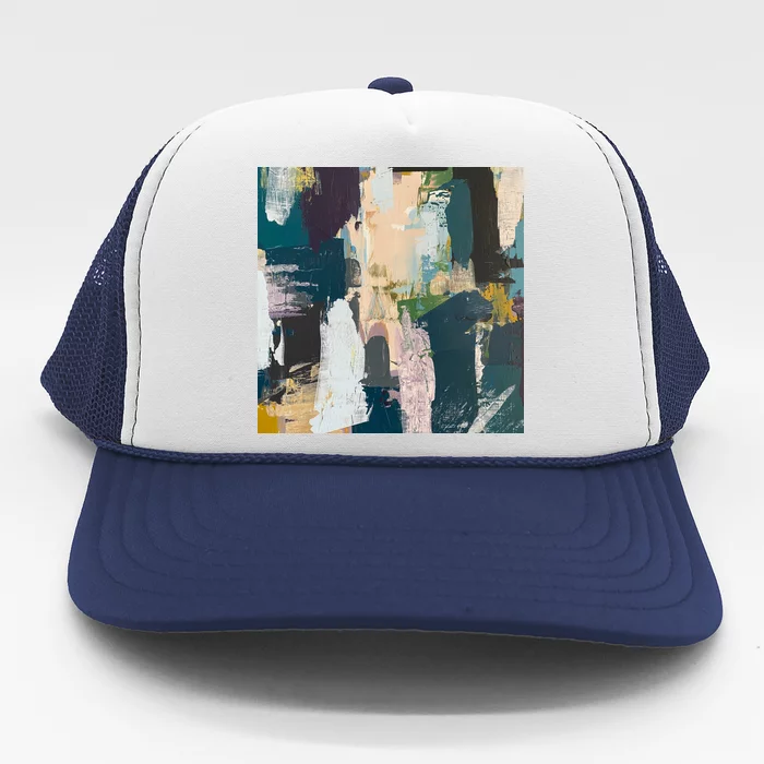 Paint Splatter Art Pattern Trucker Hat