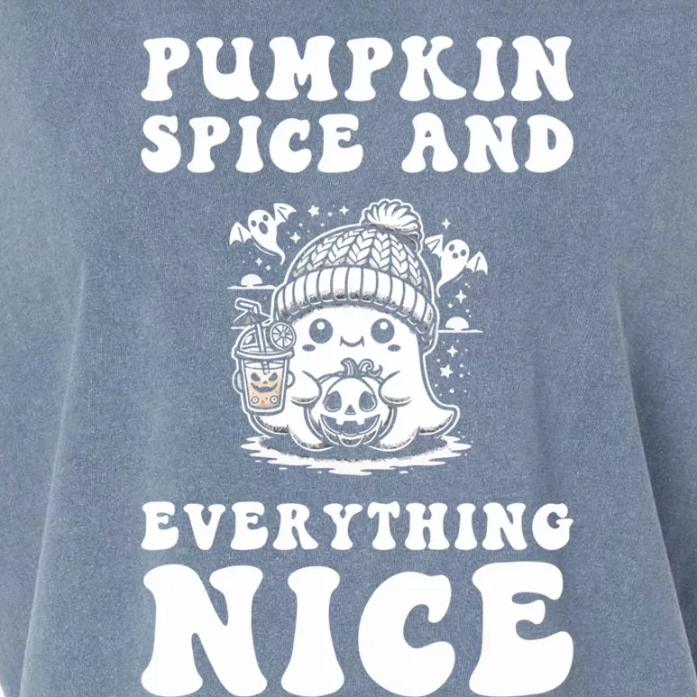 Pumpkin Spice And Everything Nice Ghost Great Gift Garment-Dyed Women's Muscle Tee