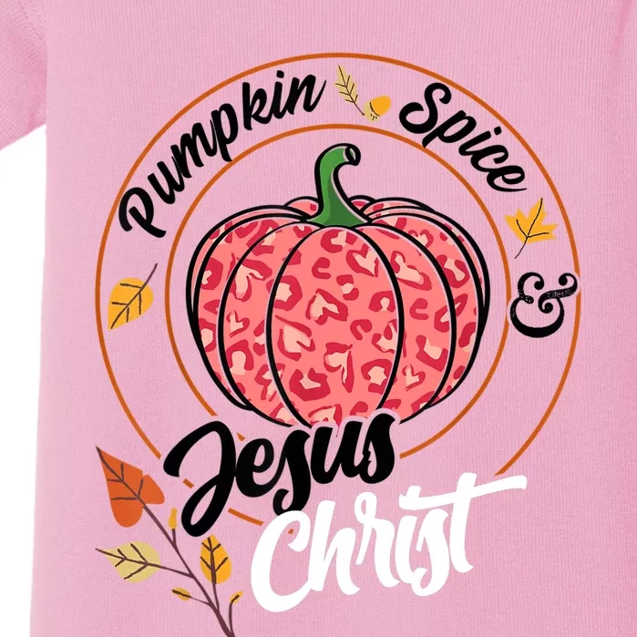 Pumpkin Spice And Jesus Christ Baby Bodysuit