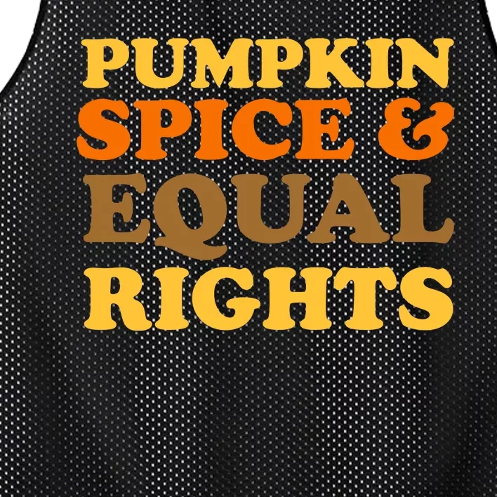 Pumpkin Spice And Equal Rights Mesh Reversible Basketball Jersey Tank