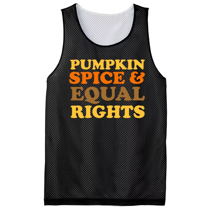 Pumpkin Spice And Equal Rights Mesh Reversible Basketball Jersey Tank