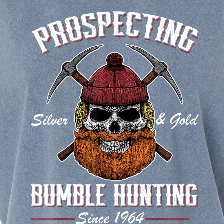 Prospecting Silver And Gold Bumble Garment-Dyed Women's Muscle Tee