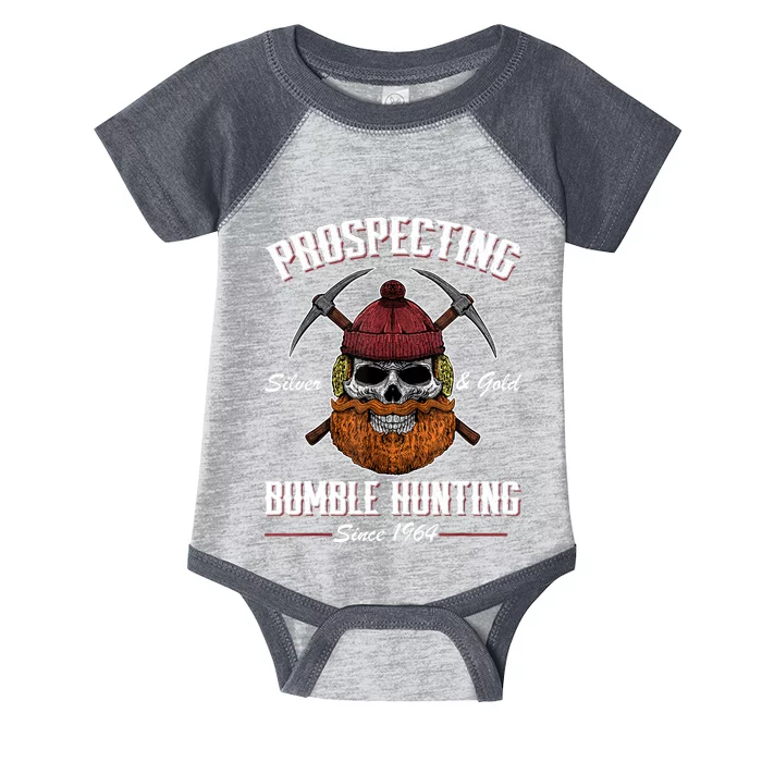 Prospecting Silver And Gold Bumble Infant Baby Jersey Bodysuit