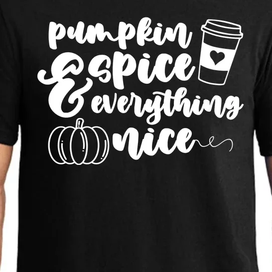 Pumpkin Spice And Everything Nice Halloween Coffee Lover Pajama Set