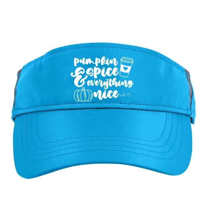 Pumpkin Spice And Everything Nice Halloween Coffee Lover Adult Drive Performance Visor