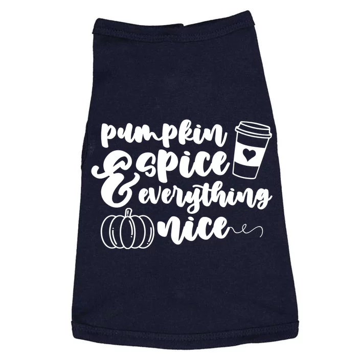 Pumpkin Spice And Everything Nice Halloween Coffee Lover Doggie Tank