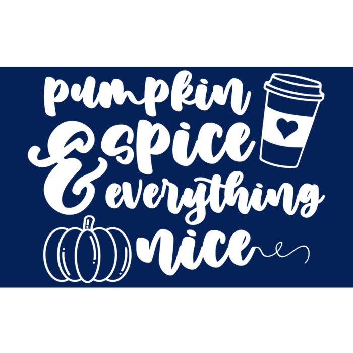 Pumpkin Spice And Everything Nice Halloween Coffee Lover Bumper Sticker