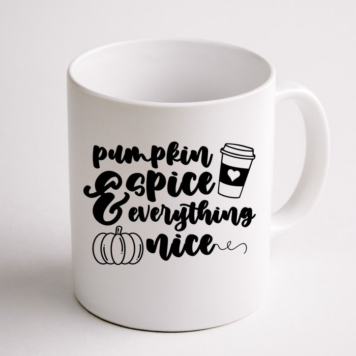 Pumpkin Spice And Everything Nice Halloween Coffee Lover Front & Back Coffee Mug