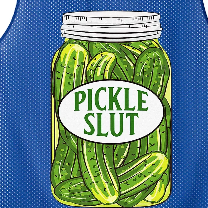 Pickle Slut A Who Loves Pickles Canning Food Quote Mesh Reversible Basketball Jersey Tank