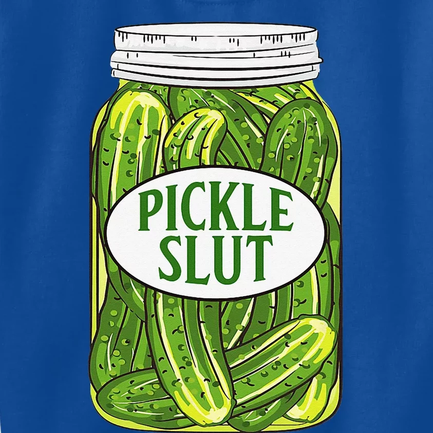 Pickle Slut A Who Loves Pickles Canning Food Quote Kids Sweatshirt