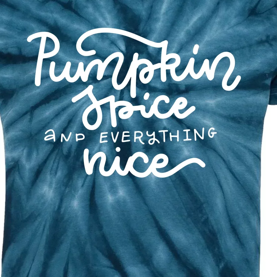 Pumpkin Spice And Everything Nice Kids Tie-Dye T-Shirt