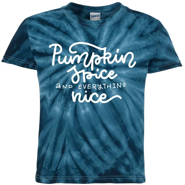 Pumpkin Spice And Everything Nice Kids Tie-Dye T-Shirt