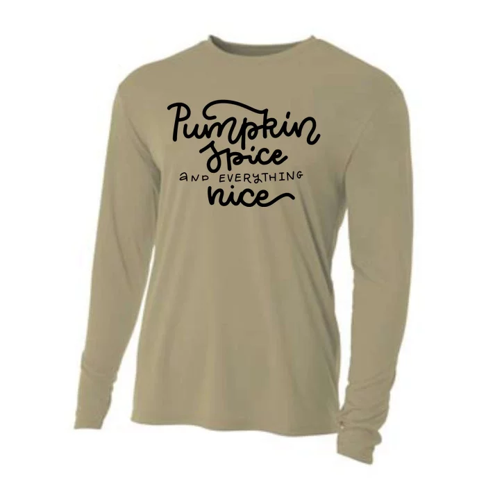 Pumpkin Spice And Everything Nice Cooling Performance Long Sleeve Crew