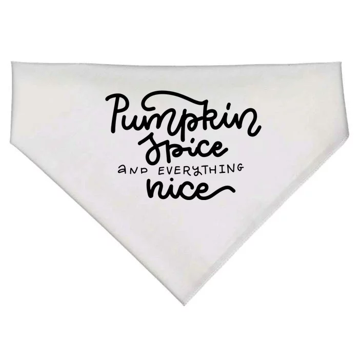 Pumpkin Spice And Everything Nice USA-Made Doggie Bandana