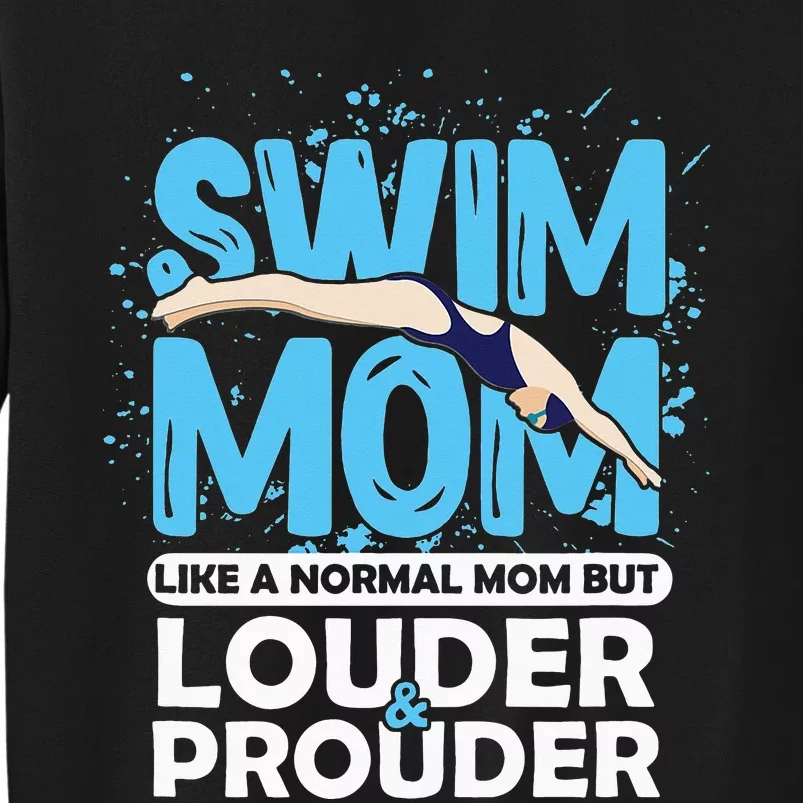 Prouder Swimming Athlete Mother's Day Tall Sweatshirt