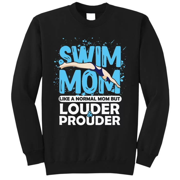 Prouder Swimming Athlete Mother's Day Tall Sweatshirt