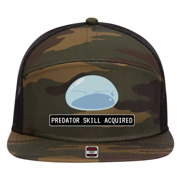 Predator Skill Acquired The Powerful Reincarnated Slime 7 Panel Mesh Trucker Snapback Hat