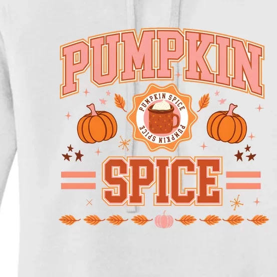 Pumpkin Spice Autumn Fall Season Women's Pullover Hoodie