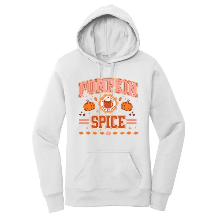 Pumpkin Spice Autumn Fall Season Women's Pullover Hoodie