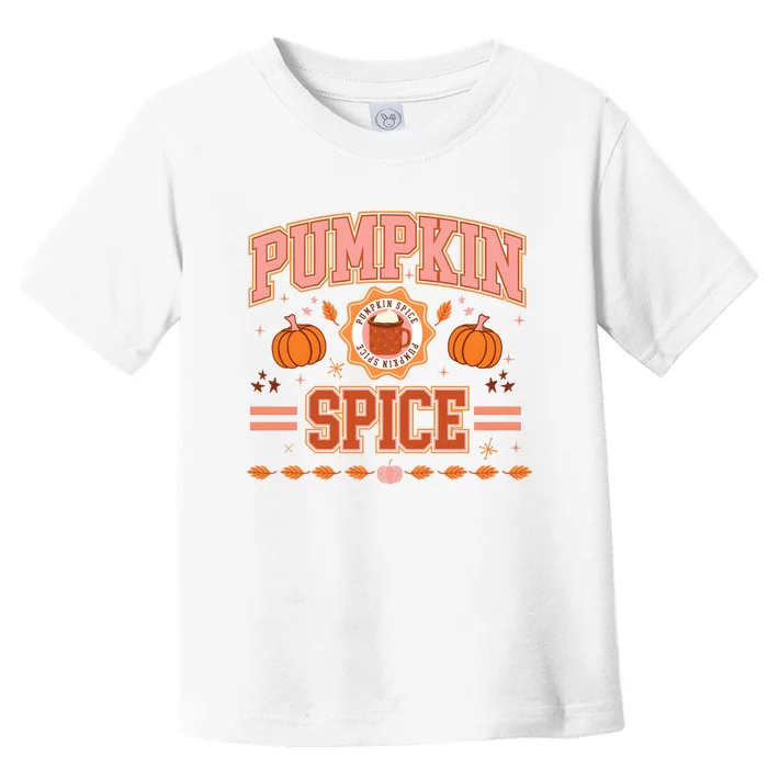 Pumpkin Spice Autumn Fall Season Toddler T-Shirt