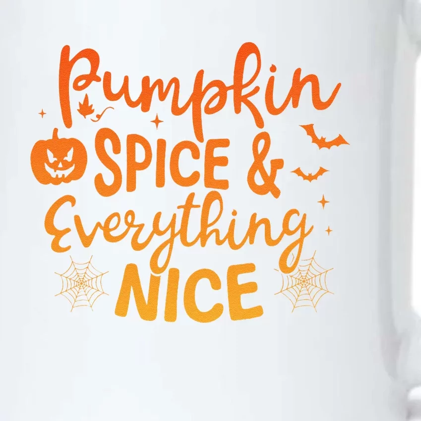 Pumpkin Spice And Everything Nice Pumpkin Halloween Black Color Changing Mug