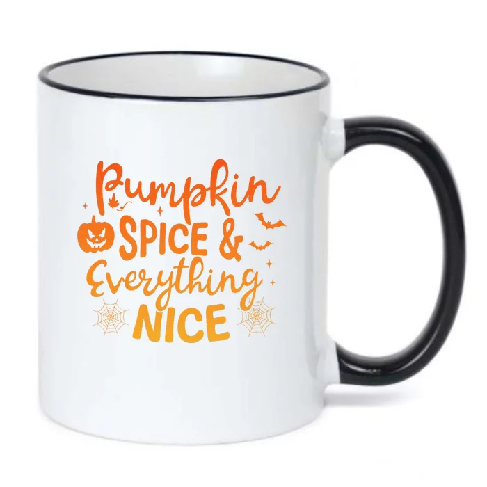 Pumpkin Spice And Everything Nice Pumpkin Halloween Black Color Changing Mug