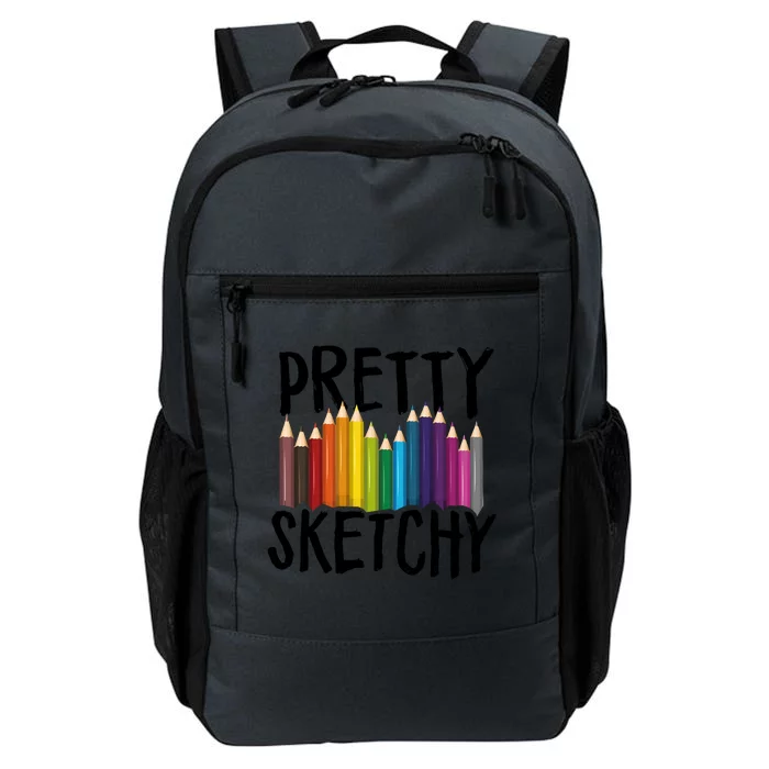 Pretty Sketchy Artist Art Teacher Daily Commute Backpack