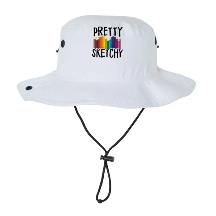 Pretty Sketchy Artist Art Teacher Legacy Cool Fit Booney Bucket Hat