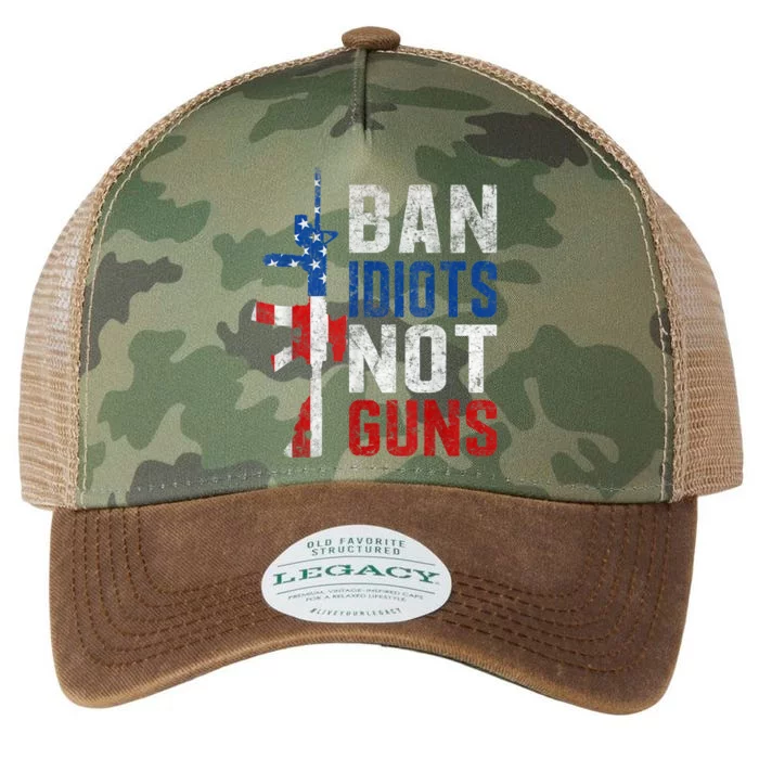 Pro Second Amendment Gun Rights Ban Idiots Not Guns Legacy Tie Dye Trucker Hat