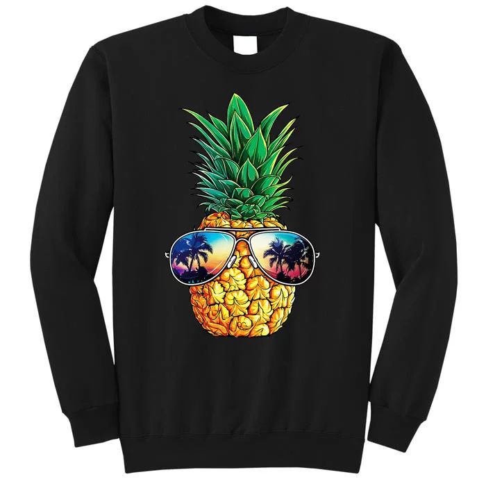 Pineapple Sunglasses Aloha Beaches Hawaii Hawaiian Sweatshirt