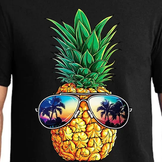 Pineapple Sunglasses Aloha Beaches Hawaii Hawaiian Pajama Set