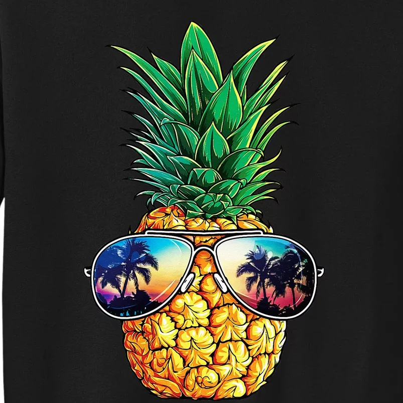 Pineapple Sunglasses Aloha Beaches Hawaii Hawaiian Tall Sweatshirt