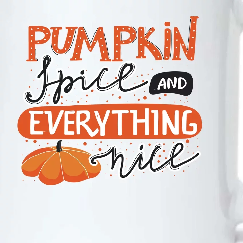 Pumpkin Spice And Everything Nice Cute Black Color Changing Mug