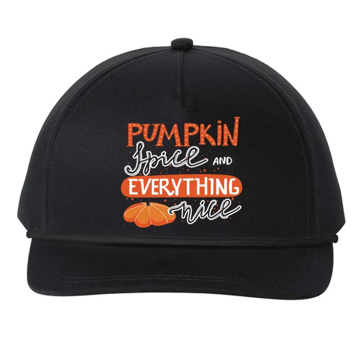 Pumpkin Spice And Everything Nice Cute Snapback Five-Panel Rope Hat