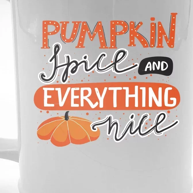 Pumpkin Spice And Everything Nice Cute Front & Back Beer Stein