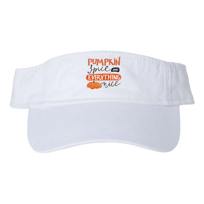 Pumpkin Spice And Everything Nice Cute Valucap Bio-Washed Visor