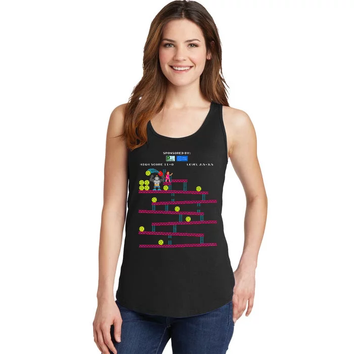 Pickleball Shoots And Ladders Ladies Essential Tank