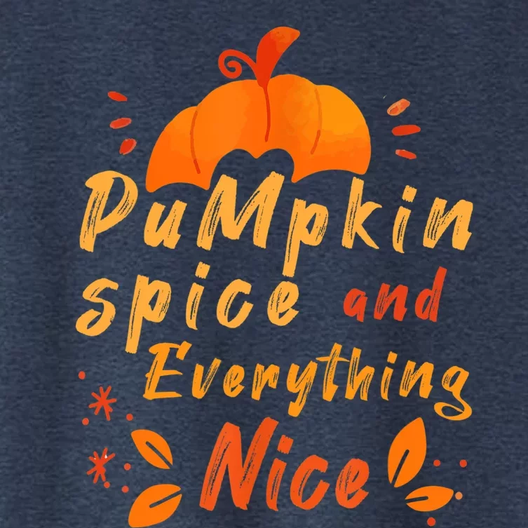 Pumpkin Spice And Everything Nice For Woman Autumn Women's Crop Top Tee