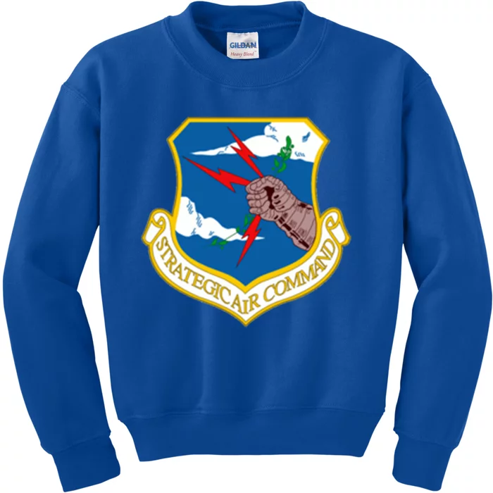 Proud Strategic Air Comd Veteran Vintage Veterans Day Gift Kids Sweatshirt