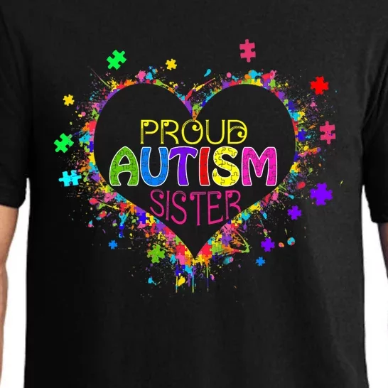 Proud Sister Autism Awareness Family Matching Pajama Set