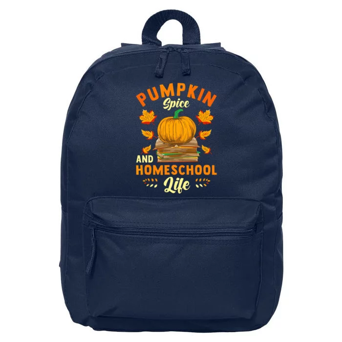 Pumpkin Spice And Homeschool Life Funny Halloween 16 in Basic Backpack