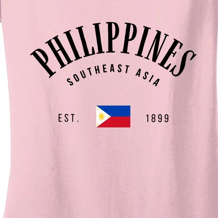 Philippines Southeast Asia Women's V-Neck T-Shirt