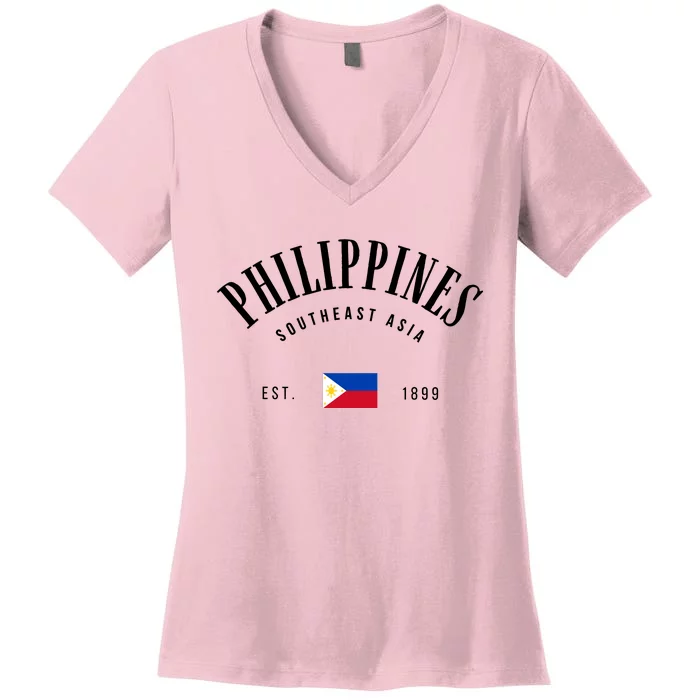 Philippines Southeast Asia Women's V-Neck T-Shirt