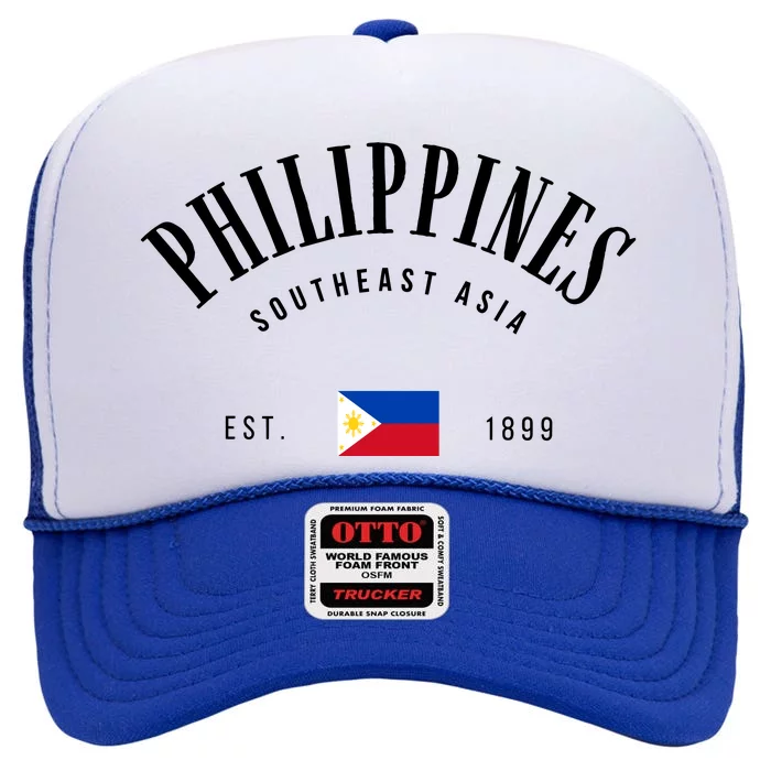 Philippines Southeast Asia High Crown Mesh Trucker Hat