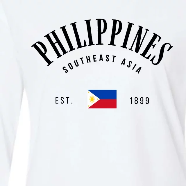 Philippines Southeast Asia Womens Cotton Relaxed Long Sleeve T-Shirt