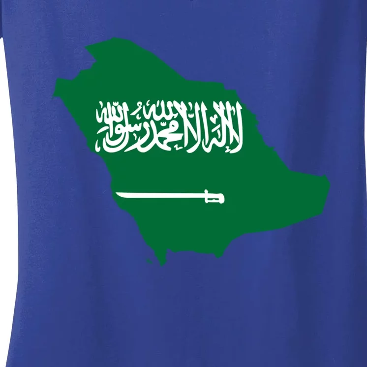 Proud Saudi Arabia For Saudi National Day Gift Women's V-Neck T-Shirt